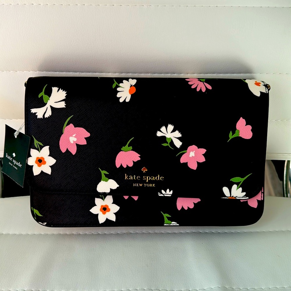 Kate Spade Floral Waltz Flap Crossbody bag